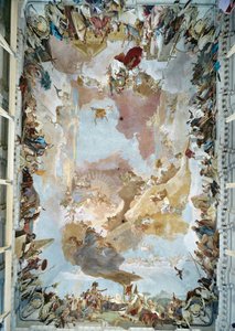 Ceiling Fresco in the Staircase of the Wuerzburg Episcopal Residence