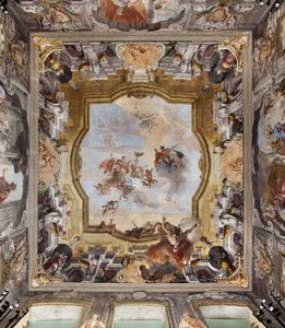 Ceiling of the Ballroom of the Dugnani Palace by Giovanni Battista (1696-1770) Tiepolo