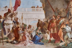 Continence of Alexander the Great (detail)