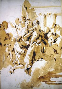 Madonna and Child with Angels, Saints and the Infant John the Baptist by Giovanni Battista Tiepolo