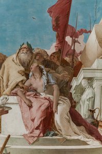 Palazzina (Small Building), the entrance hall: "The Sacrifice of Iphigenia" (detail)