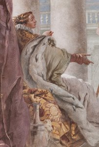 Palazzina (Small Building), the Third Room or Room of the Aeneid: "Aeneas Introduces Eros to Didone in the Likeness of Ascanius" (detail)
