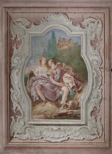 Episodes of "Jerusalem Delivered": "Rinaldo and Armida in the Enchanted Garden, Secretly Observed by Ubaldo and Carlo"