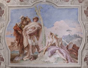 Small Building: View of the Fourth Room or of Torquato Tasso, with Frescoes Representing Episodes of 