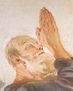 Abraham and angels, by Giambattista Tiepolo (detail) by Giovanni Battista Tiepolo
