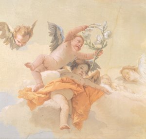 Glory of Angels, fresco (detail), Oratory of Purity, Udine
