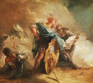 Minerva Dictating Laws by Giovanni Battista Tiepolo