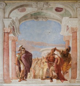 Minerva Restraining Achilles from Killing Agamemnon, from the Room of the Iliad in the Palazzina