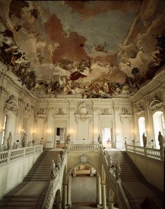 Great Staircase and Ceiling Decorated by Giovanni Battista Tiepolo by Giovanni Battista Tiepolo