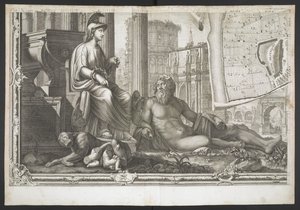 Figures and Sculptures, from Nuova Pianta di Roma, Data in Luce de G. Nolli