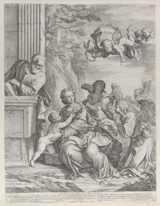 The Holy Family with Angels at Right and Overhead, 1652