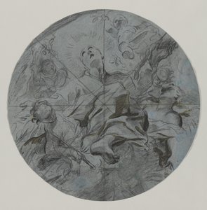 Apotheosis of a Saint (recto) by Giovanni Battista Benaschi