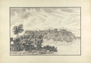 Unfinished View of the Palatine in Rome by Giovanni Battista Borra