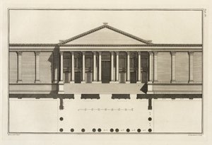Upright of the Grand Entrance to the Court of the Temple, 1753 by Giovanni Battista Borra