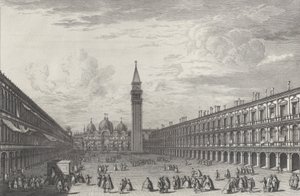 Piazza San Marco looking towards the Basilica and Campanile, 1763
