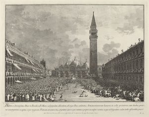 The Doge Carried Around the Piazza San Marco, 1763-1766