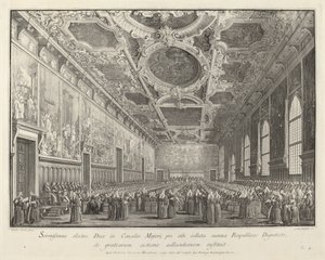 The Doge Returns Thanks in the Sala del Consiglio Maggior by Giovanni Battista Brostoloni