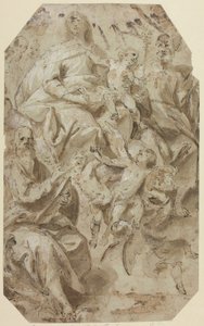 Madonna and Child with Saints by Giovanni Battista Carlone