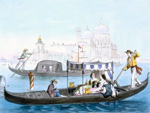 Venetian Gondola, c1850 by Giovanni Battista Cecchini