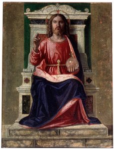Christ Enthroned, Saviour of the World by Giovanni Battista Cima da Conegliano