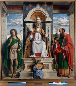 St. Peter Enthroned with St. John the Baptist and St. Paul by Giovanni Battista Cima da Conegliano