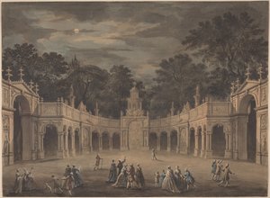 A Design for Illuminations to Celebrate the Birthday of King George III by Giovanni Battista Cipriani