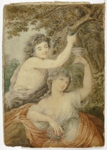 Bacchus and Maiden by Giovanni Battista Cipriani