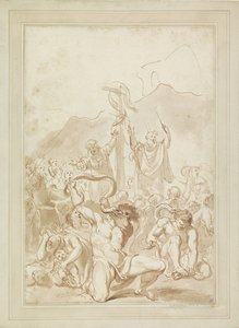 The Adoration of the Bronze Serpent by Giovanni Battista Cipriani