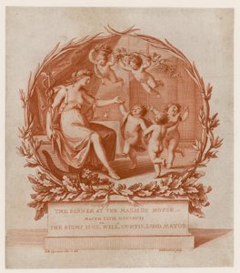 Invitation to Dinner at the Mansion House, London, on 28 March 1796 by Giovanni Battista Cipriani