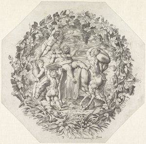 Bacchanal with Drunken Silenus by Giovanni Battista Costantini
