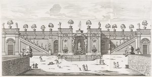 Fountain of Venus in the Gardens of Villa Doria Pamphilj in Rome by Giovanni Battista Falda