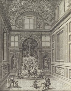 Stanza de Venti in the Theatre of Belvedere of Frascati, 1691 or after by Giovanni Battista Falda
