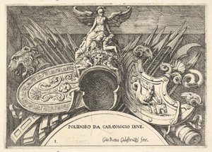 Trophies of Roman Arms from Decorations Above the Windows on the Second Floor by Giovanni Battista Galestruzzi