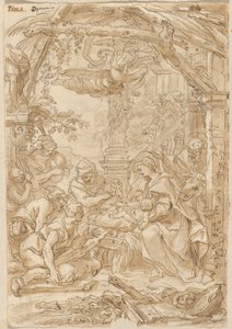 The Adoration of the Shepherds by Giovanni Battista Merano