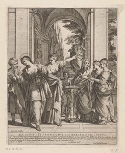 Saint Viviane Refuses to Sacrifice to the Pagan Gods by Giovanni Battista Mercati