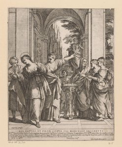 Saint Viviane Refuses to Sacrifice to Pagan Gods by Giovanni Battista Mercati