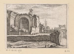 Ruins of the Temple of Venus and Roma in Rome (Views of Rome)