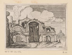 Ruins of the Baths of Diocletian in Rome by Giovanni Battista Mercati