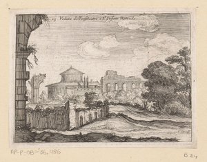 Ruins of an Amphitheater at San Stefano Rotondo in Rome by Giovanni Battista Mercati