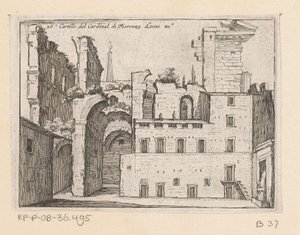 Ruins of the Serapeum in Rome by Giovanni Battista Mercati