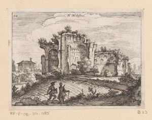 Ruins in a Landscape by Giovanni Battista Mercati