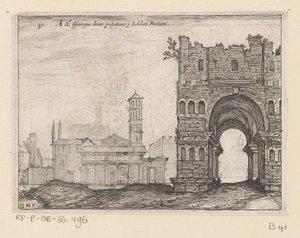 San Giorgio in Velabro and the Arch of Janus in Rome (series title: Views of Rome)