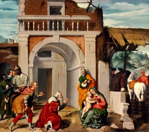 Adoration of the Magi by Giovanni Battista Moroni