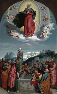 Assumption of the Virgin by Giovanni Battista Moroni
