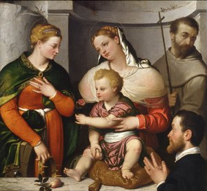 Madonna and Child with St. Catherine, St. Francis and the Donor