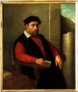 Presumed portrait of Francois Rabelais, French writer and doctor by Giovanni Battista Moroni
