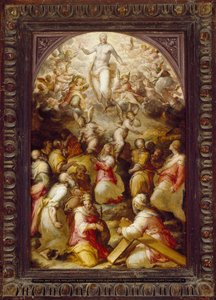 Christ in Glory with Sts Agnes and Helena, 16th Century