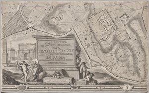 Nuova pianta di Roma by Giambattista Nolli, 1748, known as La Pianta Grande di Roma