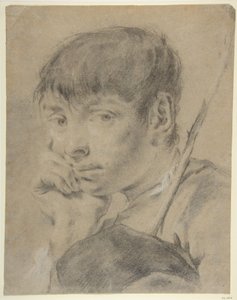 Boy With a Staff by Giovanni Battista Piazzetta