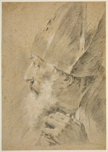 Head of a Bishop in Profile